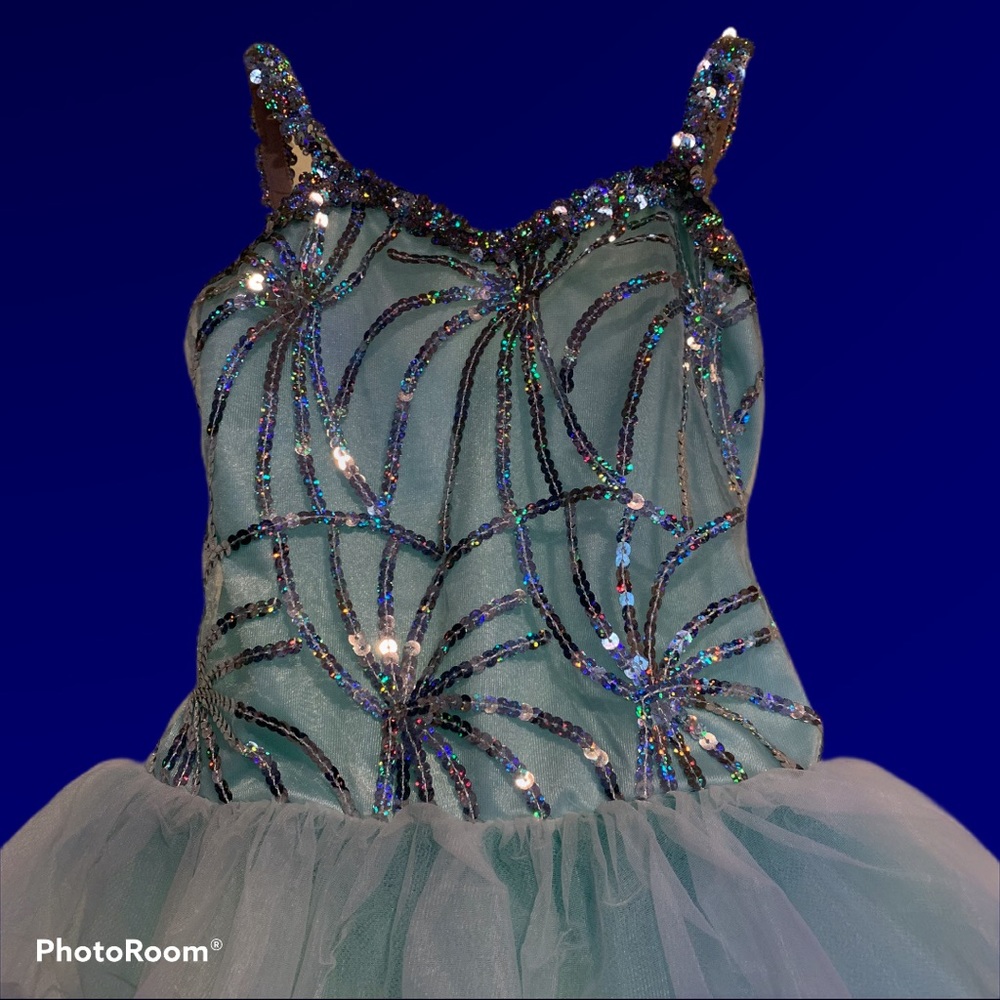Ballerina Costume Curtain Call Green Child 10C - Picture 2 of 11